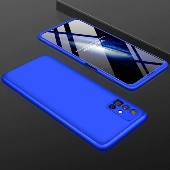 Husă de protecție GKK 360 Carcasă față și spate Husă completă Samsung Galaxy M51 albastru