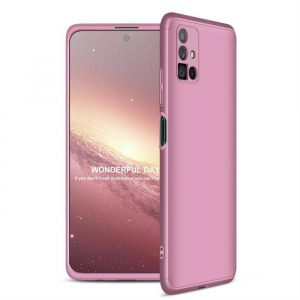 GKK 360 ProtecțieHusăfață și spateHusăcompletă corp Husă Samsung Galaxy M51 roz