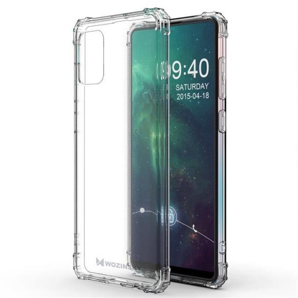 Wozinsky Anti Shock husă durabil cu protecție de grad militar pentru Samsung Galaxy M51 transparent