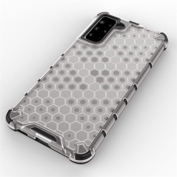 Honeycomb Husă Husă armură cu TPU Bumper pentru Samsung Galaxy S21+ 5G (S21 Plus 5G) negru