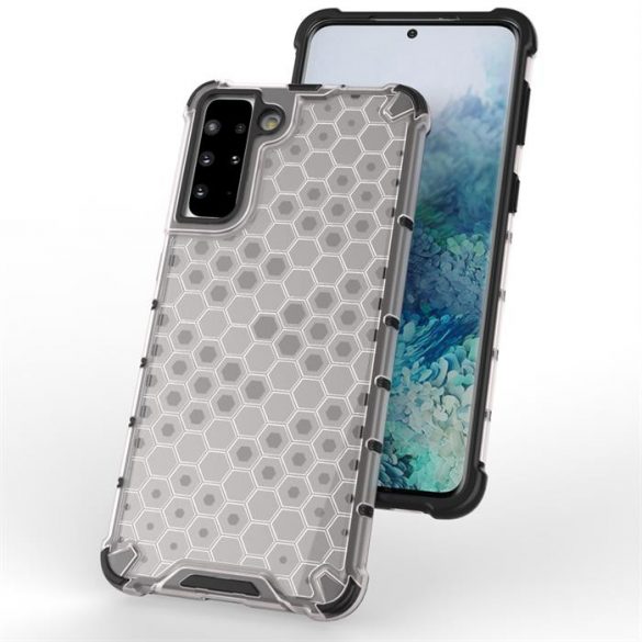 Honeycomb Husă Husă armură cu TPU Bumper pentru Samsung Galaxy S21+ 5G (S21 Plus 5G) negru