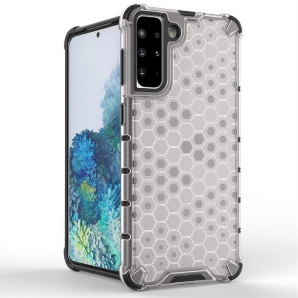 Honeycomb Husă Husă armură cu TPU Bumper pentru Samsung Galaxy S21+ 5G (S21 Plus 5G) albastru