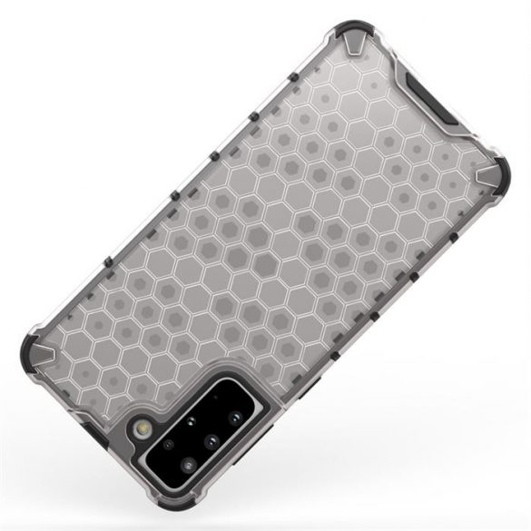 Honeycomb Husă Husă armură cu TPU Bumper pentru Samsung Galaxy S21+ 5G (S21 Plus 5G) albastru