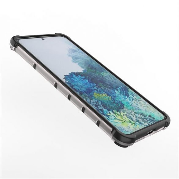 Honeycomb Husă Husă armură cu TPU Bumper pentru Samsung Galaxy S21+ 5G (S21 Plus 5G) albastru