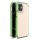 Husa de protectie rezistenta din gel Spring Armor TPU transparent cu cadru colorat pentru iPhone 12 mini verde