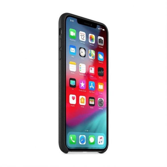 Husa din piele ECO pentru iPhone 12 mini neagra