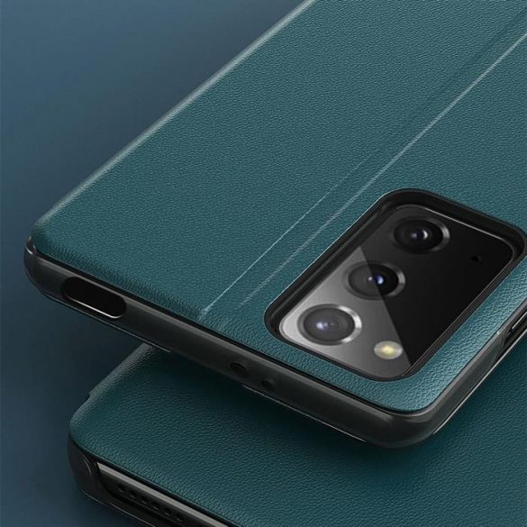 Eco Leather View Husă elegant husă de tip bibliotecă cu kickstand pentru Xiaomi Poco M3 / Xiaomi Redmi 9T negru