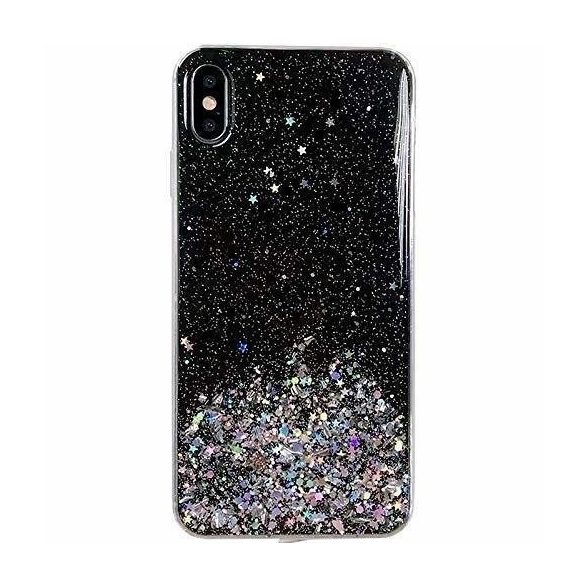 Wozinsky Star Glitter Shining Husă pentru Samsung Galaxy S21+ 5G (S21 Plus 5G) negru