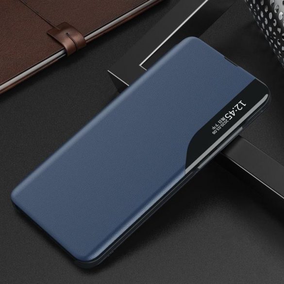 Eco Leather View Husă elegant husă de tip bibliotecă cu suport pentru Samsung Galaxy A02s EU albastru