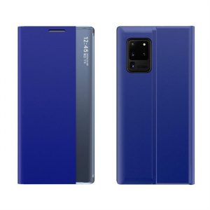 New Sleep Husă BookHusă Type Husă cu funcție kickstand pentru Samsung Galaxy A02s EU albastru