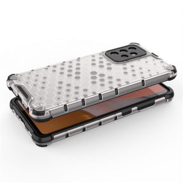 Honeycomb husă Husă blindată cu TPU Bumper pentru Samsung Galaxy A72 4G albastru