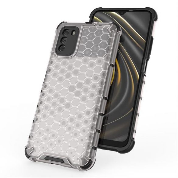 Honeycomb Husă Husă de armură cu TPU Bumper pentru Xiaomi Poco M3 transparent