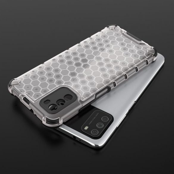 Honeycomb Husă Husă de armură cu TPU Bumper pentru Xiaomi Poco M3 transparent