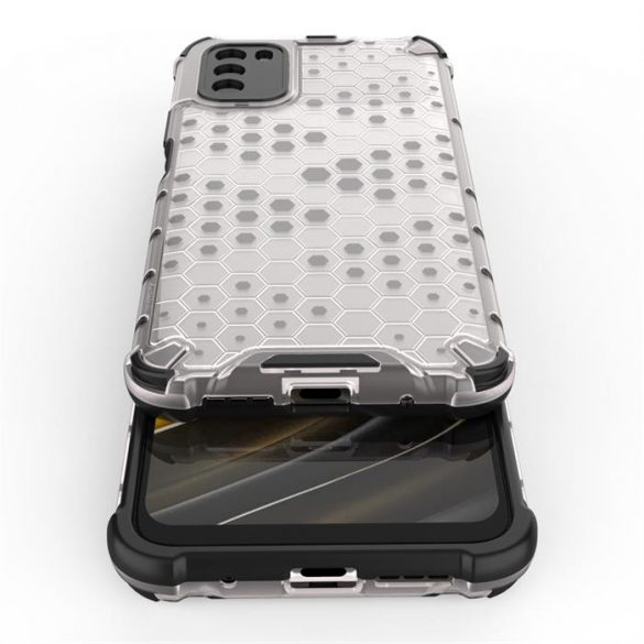 Honeycomb Husă Husă de armură cu TPU Bumper pentru Xiaomi Poco M3 transparent