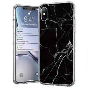 Wozinsky Marble TPU husă Husă pentru Xiaomi Mi Note 10 Lite negru