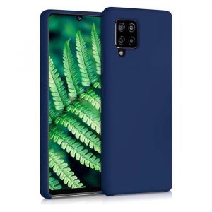 Husa din silicon Husa flexibila moale din cauciuc pentru Samsung Galaxy A42 5G albastru