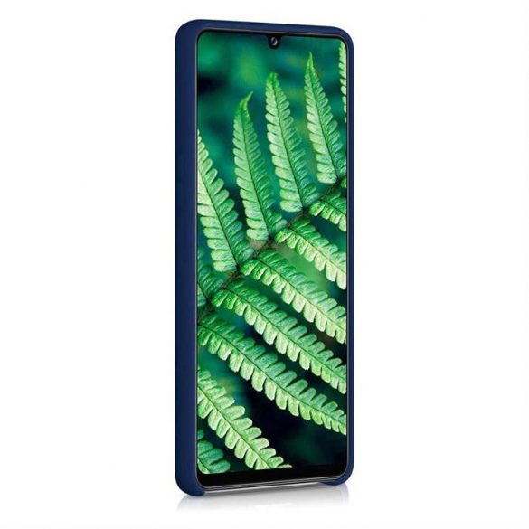 Husa din silicon Husa flexibila moale din cauciuc pentru Samsung Galaxy A42 5G albastru