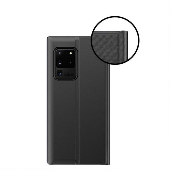 New Sleep Husă BookHusă Type Husă cu funcție kickstand pentru Samsung Galaxy A72 4G negru