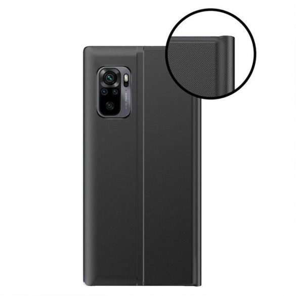 Sleep  Husă tip carte cu fereastră inteligentă pentru Xiaomi Redmi K40 Pro + / K40 Pro / K40 / Poco F3 albastru