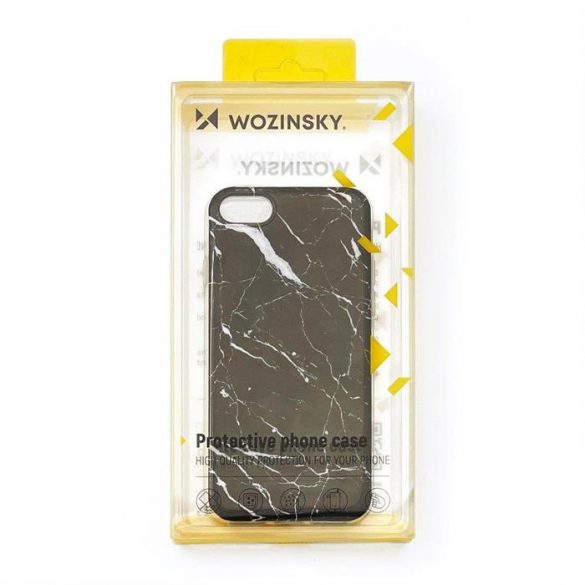 Husa Wozinsky Marble TPU pentru Xiaomi Mi 10T Pro / Mi 10T alb