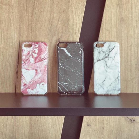 Husa Wozinsky Marble TPU pentru Xiaomi Mi 10T Pro / Mi 10T alb