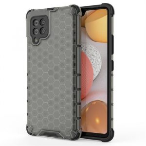 Husa de tip fagure cu armura cu bara de protectie TPU pentru Samsung Galaxy A42 5G neagra