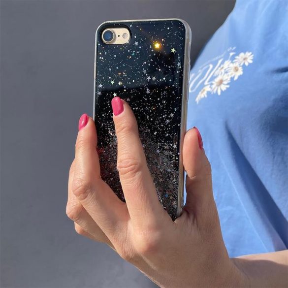 Wozinsky Star Glitter Shining Husă pentru Xiaomi Redmi Note 9T 5G transparent