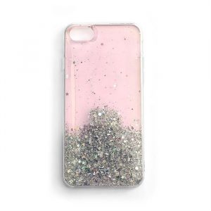 Husa Wozinsky Star Glitter Shining pentru Xiaomi Redmi K40 Pro+ / K40 Pro / K40 / Poco F3 roz