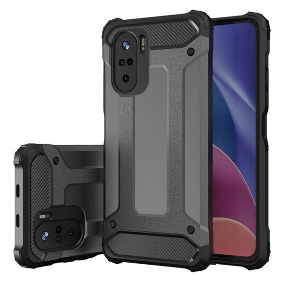 Hybrid Armor Husă Tough Rugged Husă pentru Xiaomi Redmi K40 Pro + / K40 Pro / K40 / Poco F3 de aur