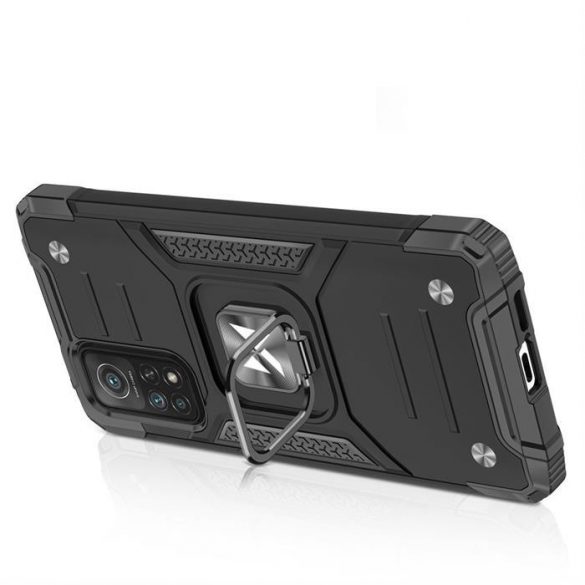 Wozinsky Ring Armor Husă Kickstand Tough Rugged Husă pentru Samsung Galaxy A72 4G roz