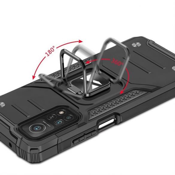 Wozinsky Ring Armor Husă Kickstand Tough Rugged Husă pentru Samsung Galaxy A72 4G roz