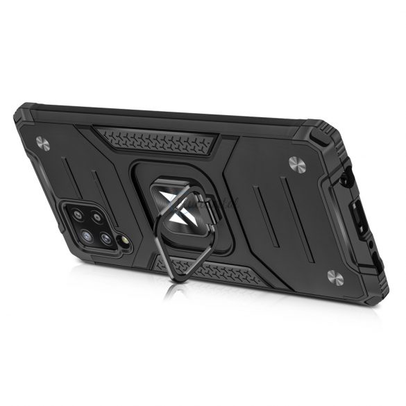 Wozinsky Ring Armor Husă Kickstand Tough Rugged Husă pentru Samsung Galaxy A42 5G argint