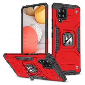 Wozinsky Ring Armor Husă Kickstand Tough Rugged Husă pentru Samsung Galaxy A42 5G roșu