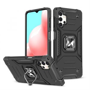 Wozinsky Ring Armor Husă Kickstand Tough Rugged Husă pentru Samsung Galaxy A32 5G negru