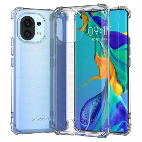 Wozinsky Anti Shock husă durabil cu protecție de grad militar pentru Xiaomi Mi 11 transparent