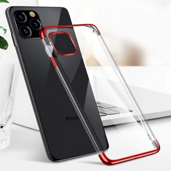 Husă de culoare transparentă Husă cadru cu gel TPU galvanizat pentru Samsung Galaxy S21 Ultra 5G albastru