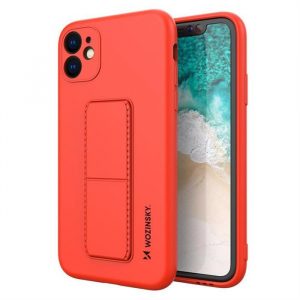 Wozinsky Kickstand Case husă flexibilă din silicon cu suport iPhone 11 Pro roșu