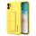 Husa Wozinsky Kickstand Husa flexibila din silicon cu suport iPhone 12 Pro Max galben