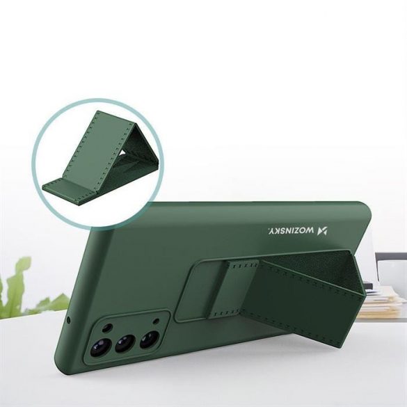 Wozinsky Kickstand Husă Husă de silicon flexibil cu un stand Samsung Galaxy Note 20 negru