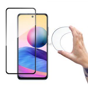 Wozinsky Full Husă Flexi Nano sticlă Hybrid Screen protecțiecu ramă pentru Xiaomi Redmi Note 10 5G negru