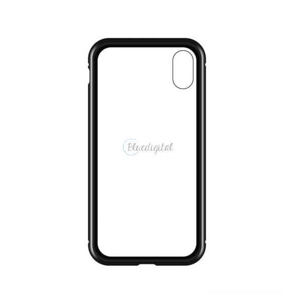 Wozinsky Full Magnetic Husă Full Body Front și Husă spate cu sticlă încorporată pentru Samsung Galaxy A72 4G negru-transparent