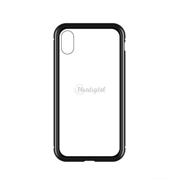 Wozinsky Full Magnetic Husă Full Body Front și Husă spate cu sticlă încorporată pentru Samsung Galaxy A72 4G negru-transparent