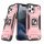 Wozinsky Ring Armor Husă Kickstand Tough Rugged Husă pentru iPhone 13 mini rose