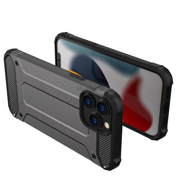 Husă Hybrid Armor Husă robustă pentru iPhone 13 Pro Max, neagră