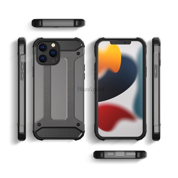 Husă Hybrid Armor Husă robustă pentru iPhone 13 Pro Max, neagră