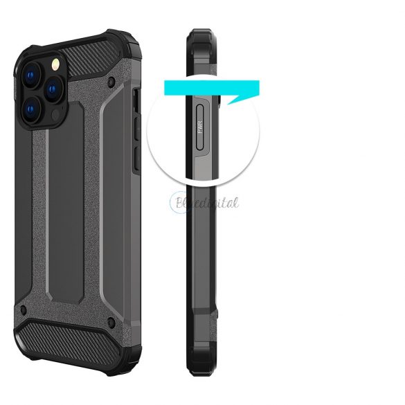 Husă Hybrid Armor Husă robustă pentru iPhone 13 Pro Max, neagră