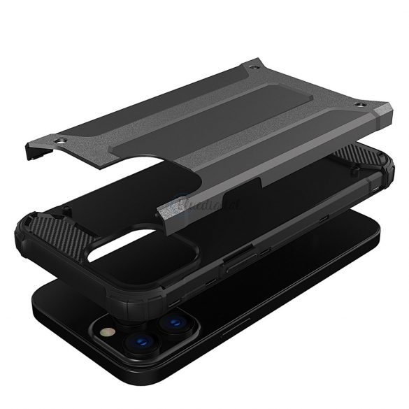 Husă Hybrid Armor Husă robustă pentru iPhone 13 Pro Max, neagră