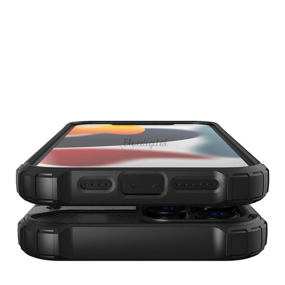 Husă Hybrid Armor Husă robustă pentru iPhone 13 Pro Max, neagră