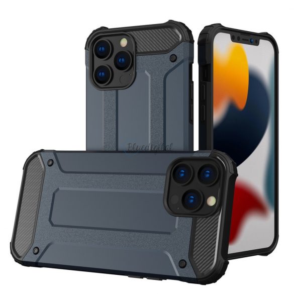 Husă Hybrid Armor Husă robustă pentru iPhone 13 Pro Max albastru