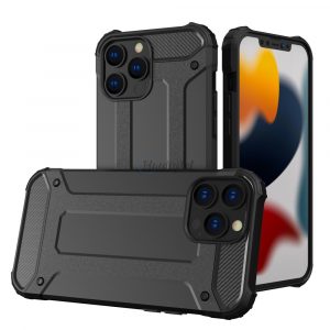 Hybrid Armor husă dur Rugged Husă pentru iPhone 13 Pro negru